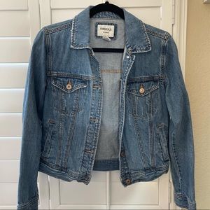 Forever 21 Distressed Denim Jacket